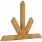 Ekena Millwork Saratoga Rough Sawn Timber Gable Bracket, Western Red Cedar, 48"W x 32"H x 2"D x 4"F, 16/12 Pitch GBW048X32X0204SAR00RWR - alternate 4